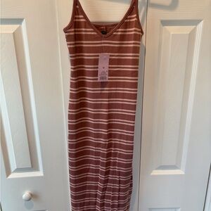 Wild Fable Brown Striped Dress